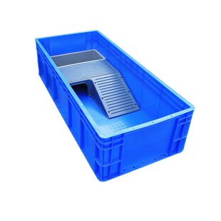 Large Turtle Tank, Extra Large Fish and Turtle Tank, Mixed Breeding Turnover Box, Plastic Large Breeding Box with Terrace
