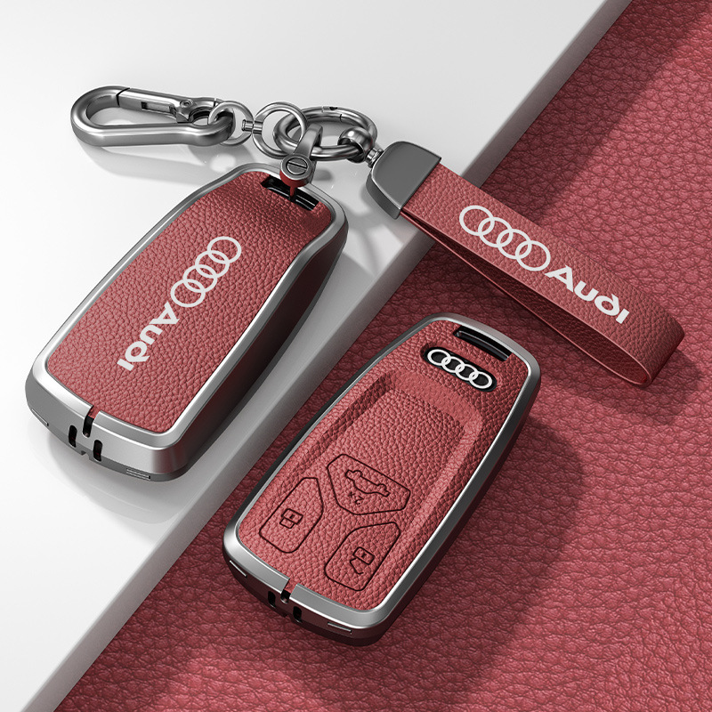 Audi aluminum alloy key set 2023 q5l special s4 buckle a5 female a6l men a4 car q5 remote control bag