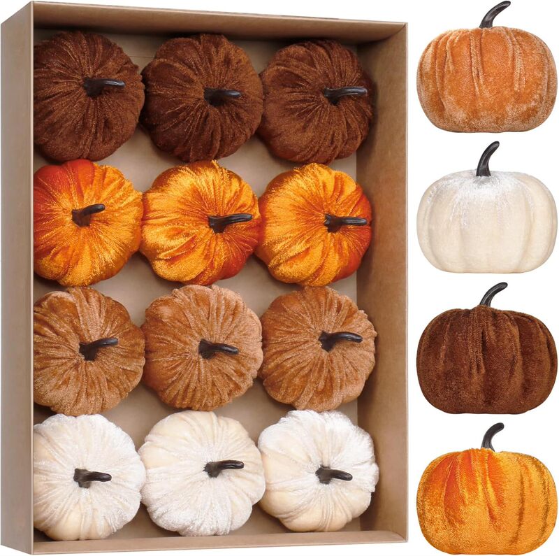 Cross-Border Thanksgiving Harvest Autumn Velvet Pumpkin Pendant Hanging Pumpkin Table Fabric Party Tree Decorations Cross-Border Thanksgiving Harvest Autumn Velvet Pumpkin Pendant Hanging Pumpkin Table Fabric Party Tree Decorations