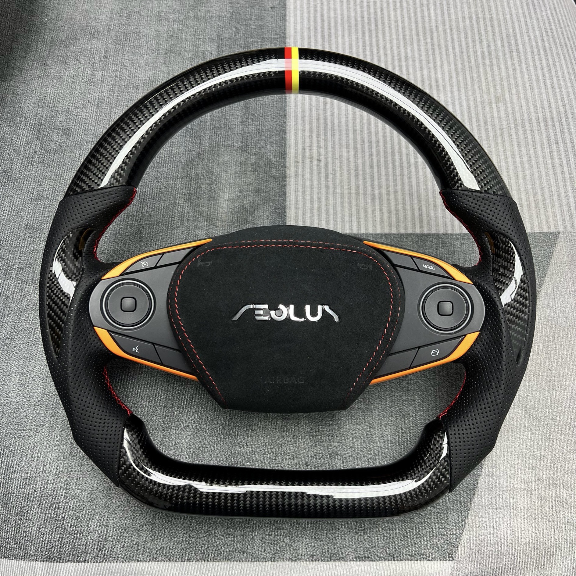 Manufacturer-Customized Carbon Fiber Steering Wheel Processing Suitable for Trumpchi E8/Trumpchi M8/Trumpchi M6/Trumpchi Gs8 Emkoo