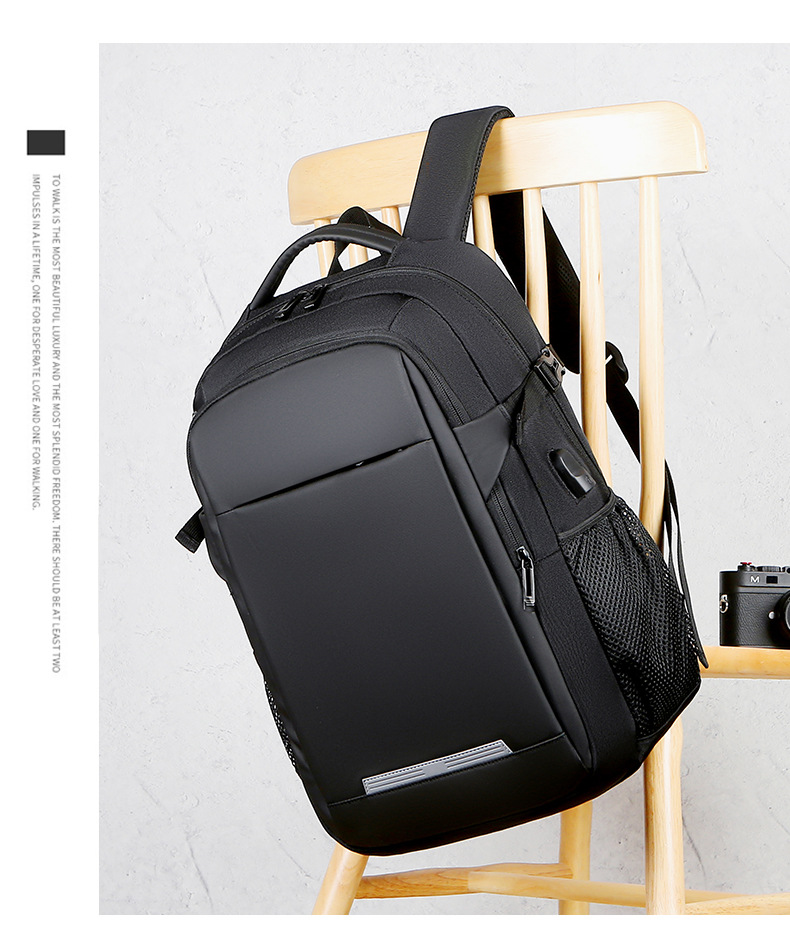Student schoolbags, usb large-capacity backpacks, men's multi-pocket laptop bags, business commuting travel backpacks undefined