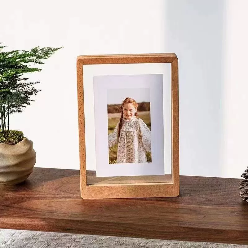 Творческая деревянная Т-образная буковая рамка для фотографий скандинавского стиля 6 дюймов 7 дюймов 8 дюймов премиум-класса светлая рама для роскоши