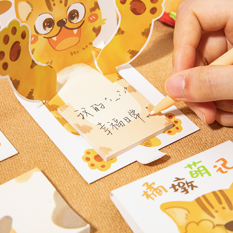 Notas adhesivas del idioma, gato sorpresa, gato lindo, gato de dibujos animados, mensaje, nota adhesiva, estudiante, pregunta incorrecta, nota adhesiva