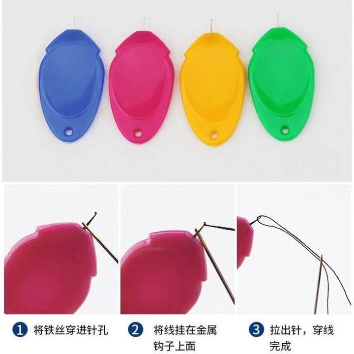 Thumb color needle threader small needle eye lead threader plastic threader lead threader lead threader tool