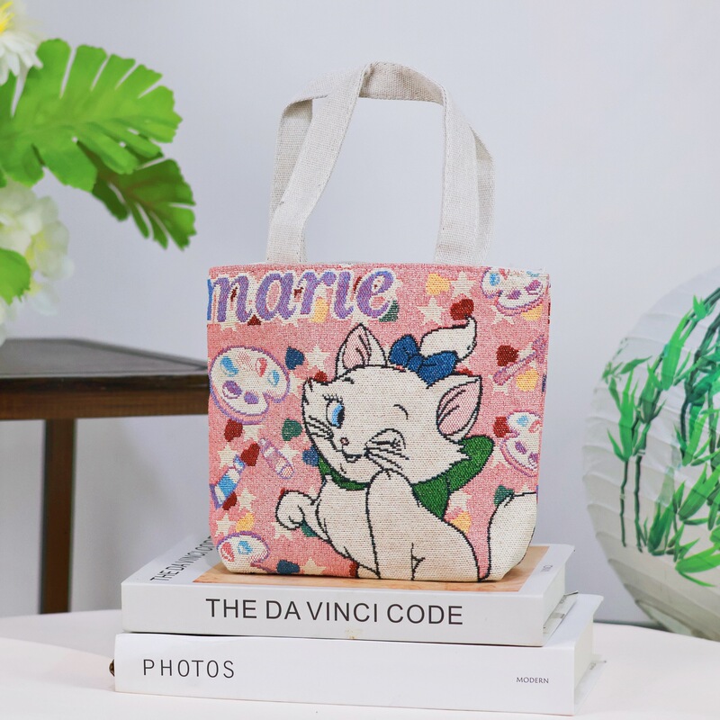 ゴールデンワイヤーかわいい新しい刺繍ショルダーバッグ仕事用両面キャンバスバッグ耐久性のあるキャンバスバッグウサギのポータブルバッグ送料無料|undefined