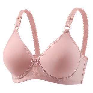Factory wholesale mother's thin middle-aged and elderly women's wireless underwear top support bra cross-border exclusive