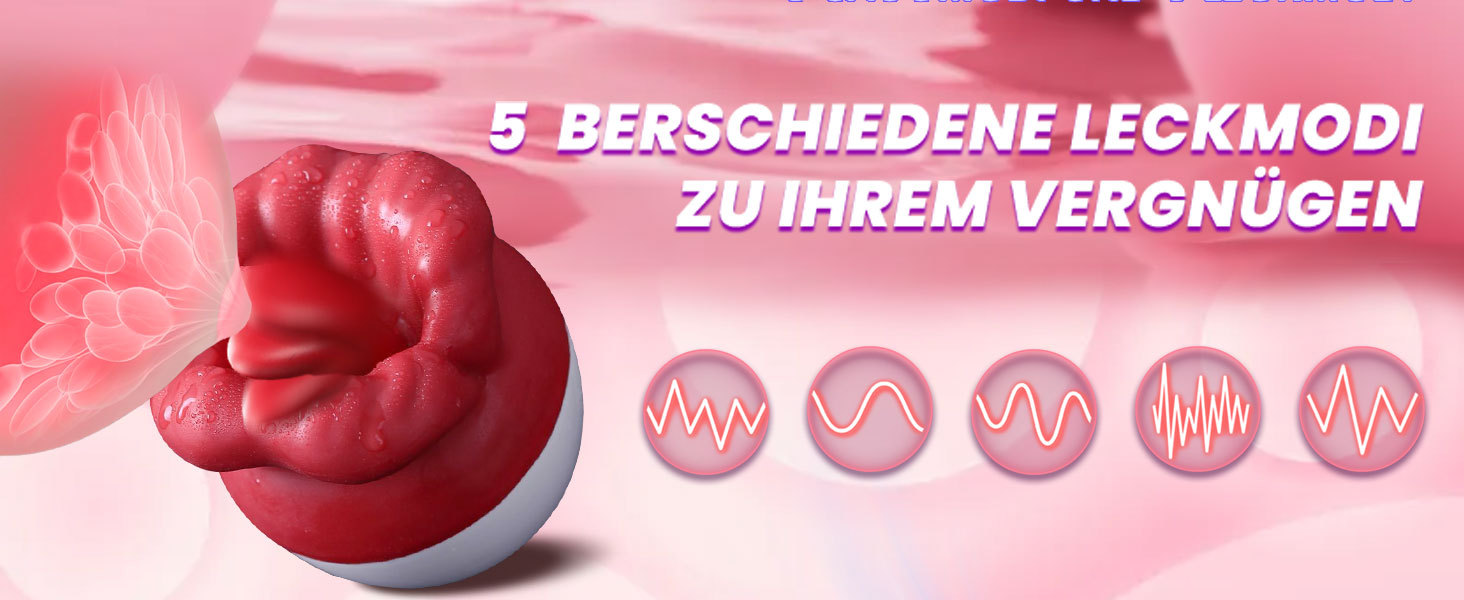 Nipple Masturbator with Vibrating Egg, Red Lips Design, Tongue-Sucking Massager for Men — detail image 4