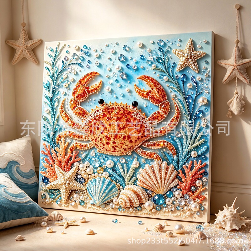 Ocean-themed pearl art DIY set, creative DIY sticker pearl painting and diamond painting series for cross-border sales Ocean-themed pearl art DIY set, creative DIY sticker pearl painting and diamond painting series for cross-border sales
