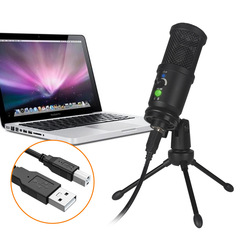 PS4 Game Capacitor Microphone Kit Home 192k Computer Recording Livestreaming Large Diaphragm Wired Microphone Cross-border