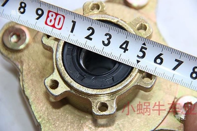 Motorcycle frame disc brake flange for large