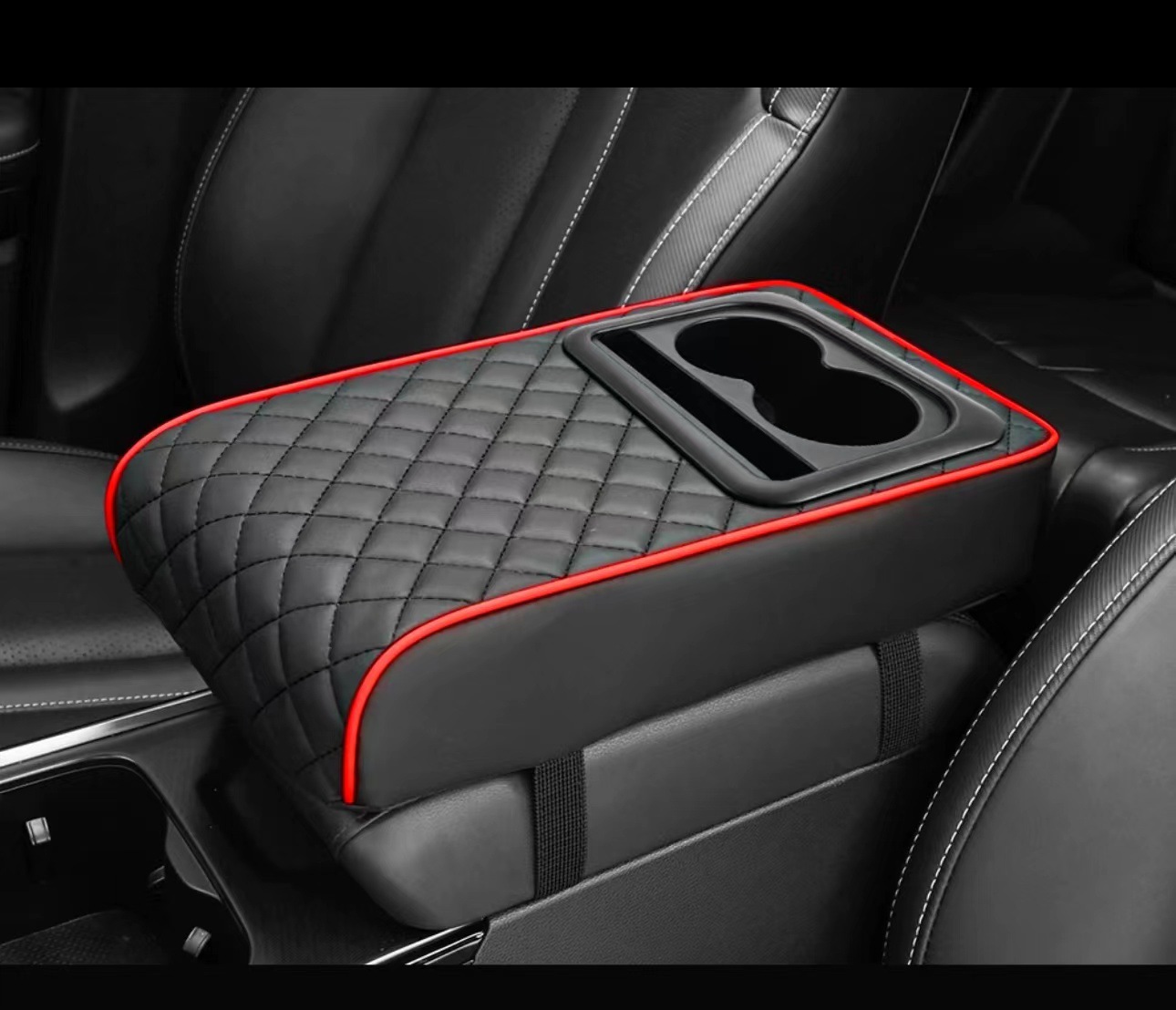 Universal Car Armrest Box Heightening Pad Water Cup Holder Internet Celebrity Car Multifunctional Storage Car Supplies Interior