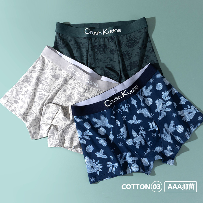 Pantalones interiores de algodón de hombre, seda transpirable, entrepierna antibacteriana, cuadrangulares cómodos de cintura media, nuevos pantalones chinos de estilo nacional.