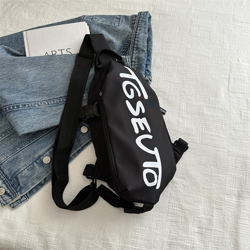 Bolso de hombro casual, bolso de cintura personalizado, bolso de hombro casual, bolso de pecho a prueba de agua, bolso de tendencia de almacenamiento para correr