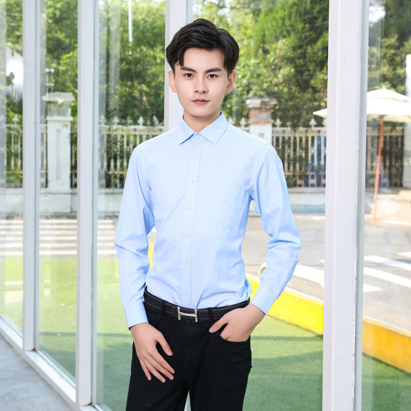Business Dress Meeting Commuter Dating Party Travel Wedding TikTok Express Mid-Grade Men's Shirt