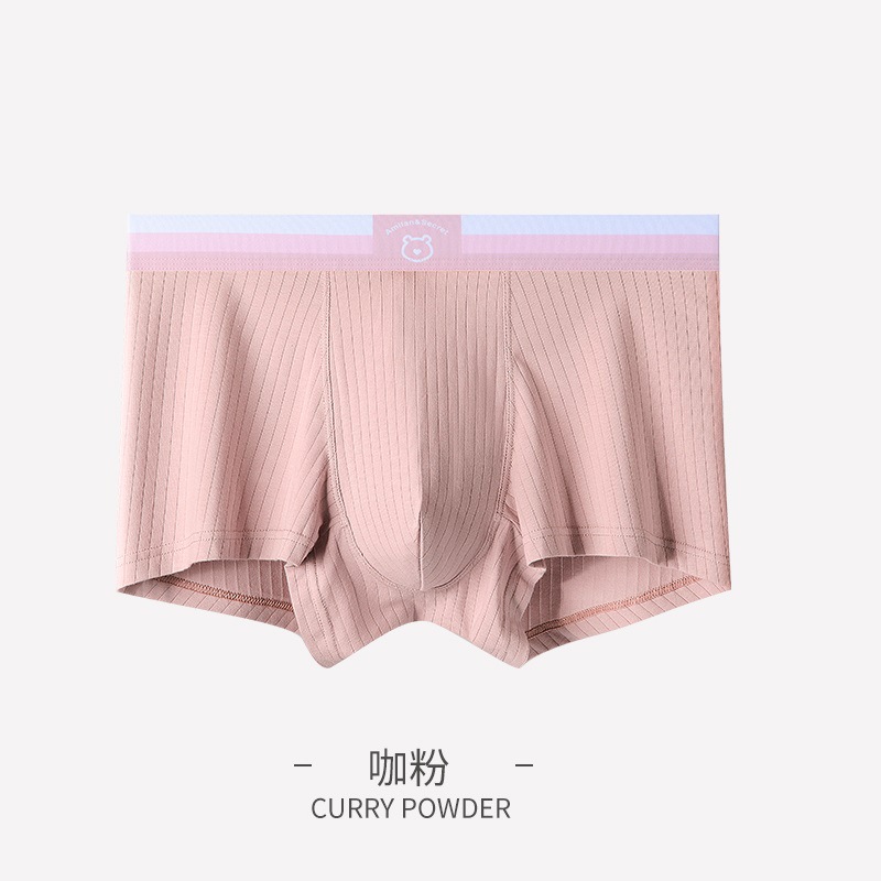 Ropa interior de los hombres de verano de algodón Boxer shorts jóvenes Boxer shorts cabeza de los hombres más tamaño ropa interior deportiva