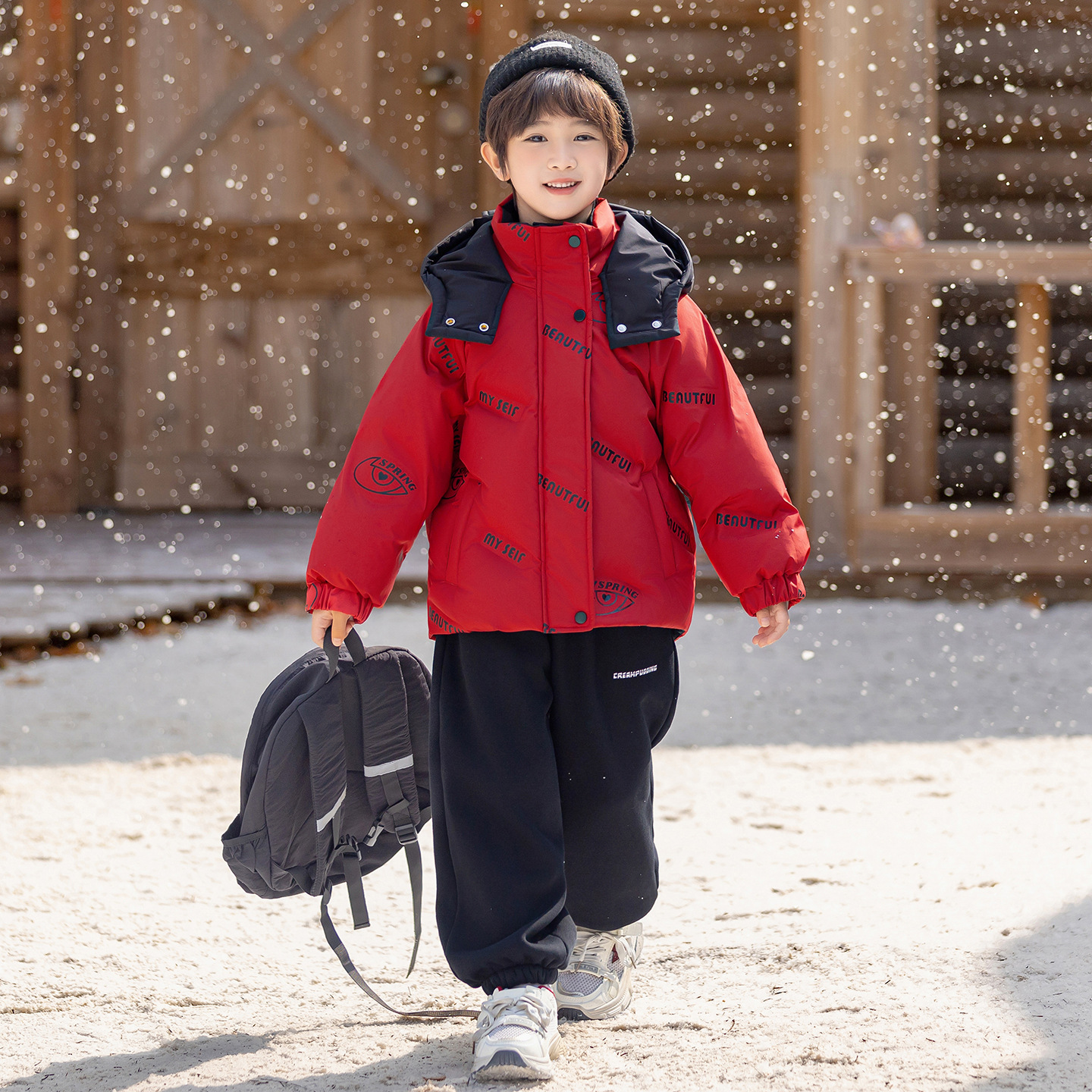 男童羽绒服冬装2025新款洋气儿童加厚保暖白鸭绒外套男孩冬季棉衣