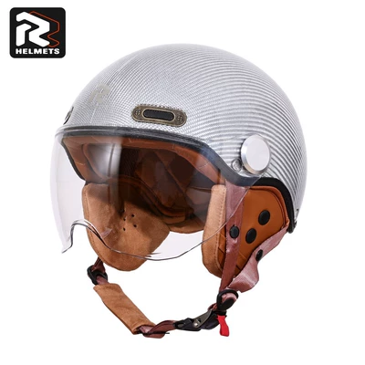 Motosiklet kaskı (dəbilqə) — Winter Sun Protection, 3C Ultra-Light - silver-carbon-fiber-123k-m