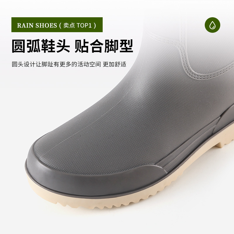 Botas de lluvia de mujer zapatos de lluvia de mujer 2023 nuevas botas de lluvia de barril alto para mujeres comercio exterior de Corea del Sur al por mayor transfronterizo