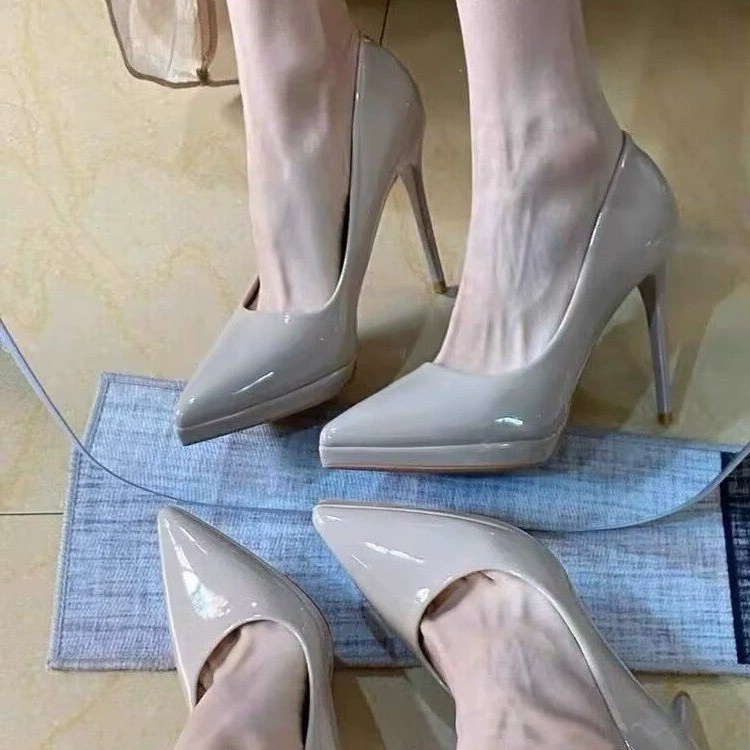 Водонепроницаемый туфли на высоком каблуке женский 2025 весна и лето новые заостренные каблуки
