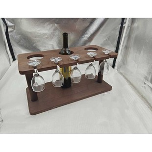 Wine ornaments varnish spray factory direct sales can provide samples wooden wine rack portable wine rack multi-layer food rack