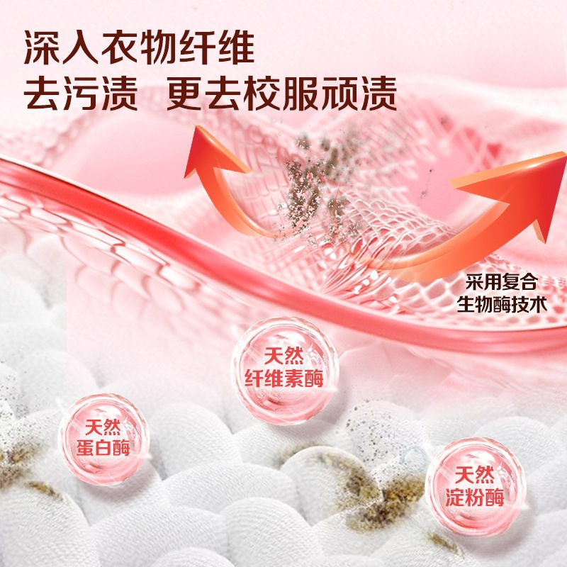 公仔顽渍净洗衣粉免手搓去污渍倍洁净去渍家用去黄|undefined