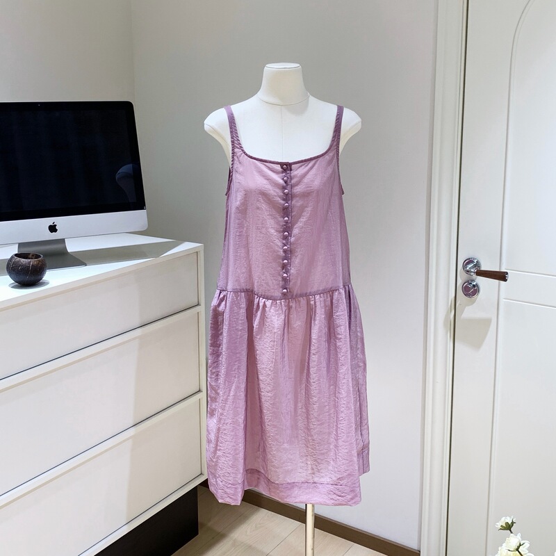 Tengjie's Same Style Sweet Acetate Spaghetti Strap Dress Tengjie's Same Style Sweet Acetate Spaghetti Strap Dress