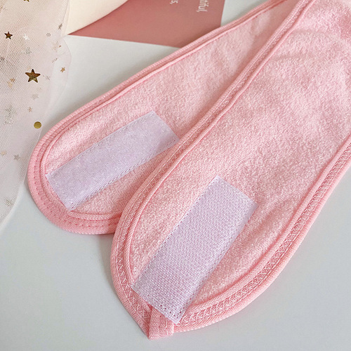 European and American Velcro Hair Bands Postpartum Hairbands Women's Face Washing Beauty Sports Headbands Hair Accessories Foldable Wide-brimmed Hair Ornaments