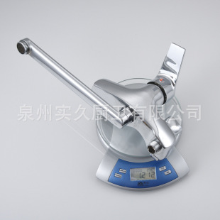 Foreign Trade Hotel Bathtub Simple Set Hot and Cold Faucet Concealed Wall-Mounted Bathtub Swing Tube Mixing Faucet