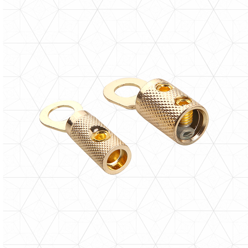 卡侬音频线电容麦克风话筒连接线柱 汽车音响改装保险丝座 RT-9