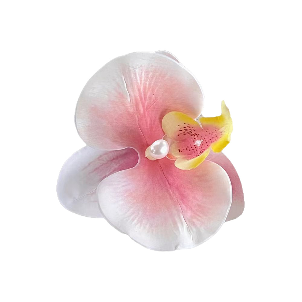 Flores biónicas mariposas orquídeas abrazadera para el cabello de mujer atmósfera sen sensación de cabello de flores bordes laterales abrazadera para el cabello de flores frisa abrazadera para el cabello de mujer image 6