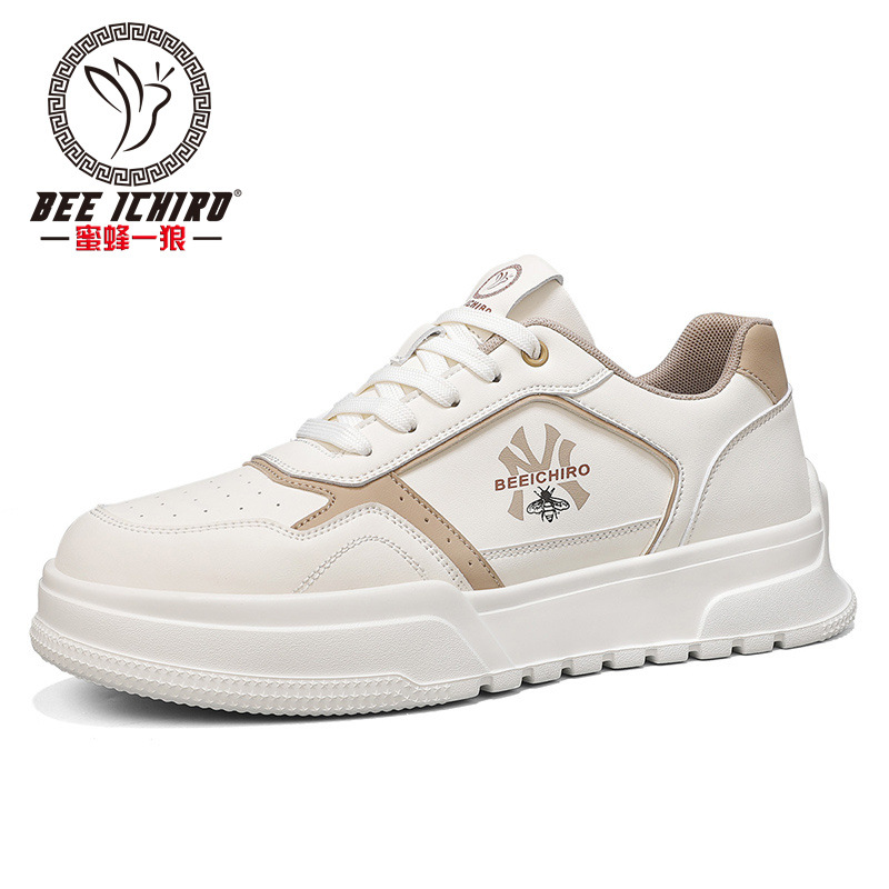 Bee Yilang flagship store men's shoes new versatile casual personalized sports board shoes spring and summer soft bottom lightweight white shoes