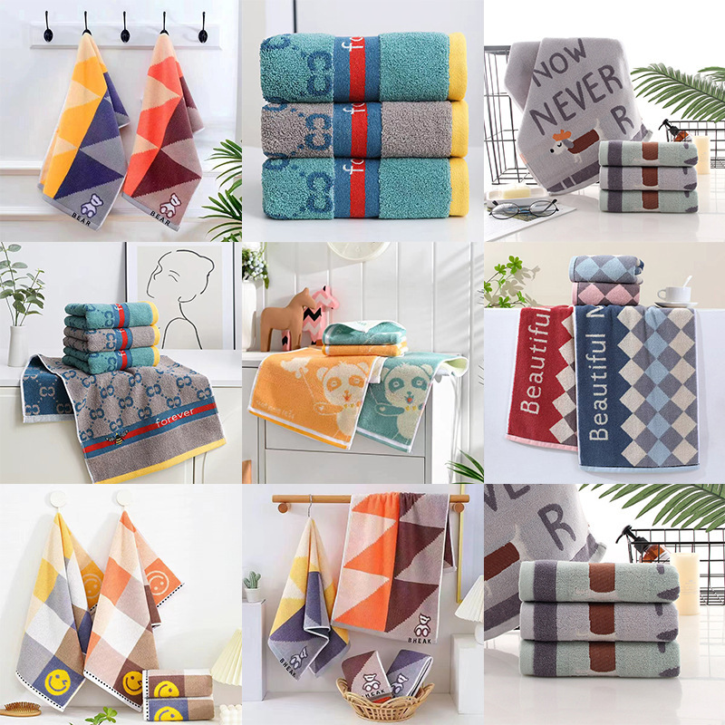 Pure Cotton Towels, Thickened, Second-Grade Towels with Minor Flaws, Stock Towels, Surplus Goods for Market Stalls, Cleaning Towels Wholesale
