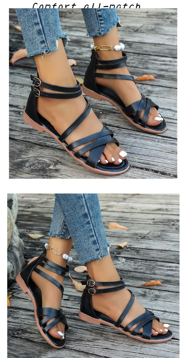 Women's Roman Style Solid Color Open Toe Roman Sandals display picture 1