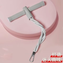 フィットネス機器用弾性ロープ、腹筋補助具、ダブル吸盤付き腰回転板、テンションロープ専用アクセサリー
