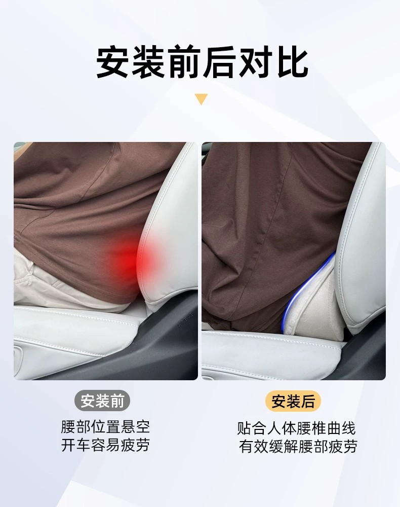 Suitable for Xpeng M03P7P7+G6G7G9X9 Cars, Special Lumbar Support and Neck Pillow, Same Model as on the Official Website, Full Range Headrest