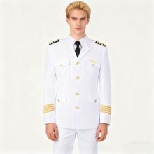 现货男飞行员机长服金发帅哥同款演出cos工装 批发定 制航空制服