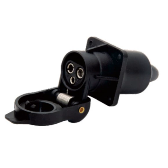 TM3054B ПВХ 3P разъем для прицепа квадратная европейская розетка для прицепа с 3 отверстиями