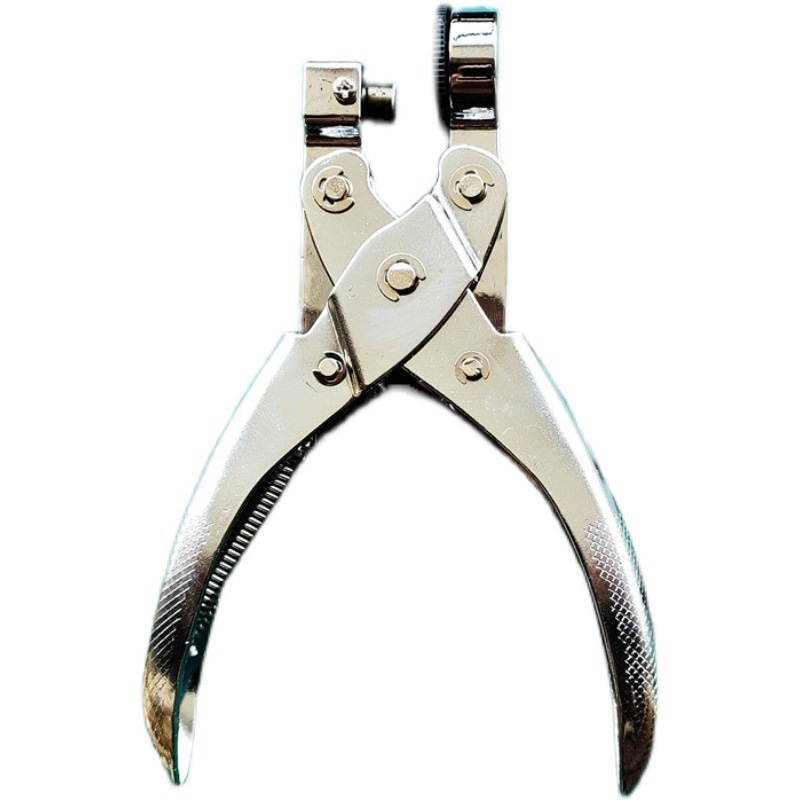 Bolsa de plástico transparente de tela, caja de almacenamiento, bolsa de plástico, embalaje, pinza para perforar, máquina perforadora de tela de película, perforadora, perforadora