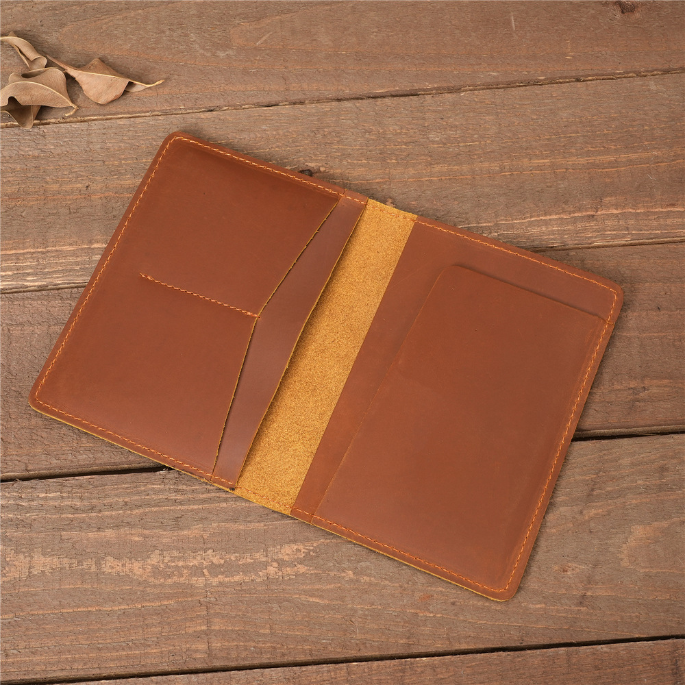 1124真皮疯马皮男女士护照通行证件包卡包钱包夹旅游外贸出差