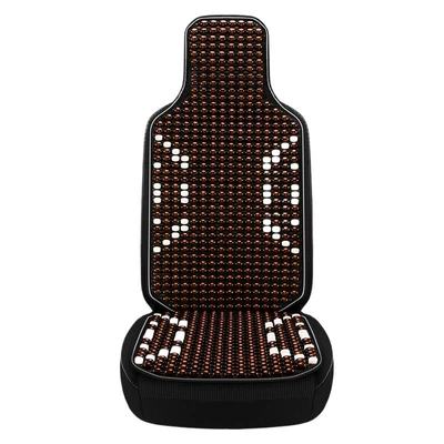 Wooden Bead Backrest Lumbar Support | Cool pad