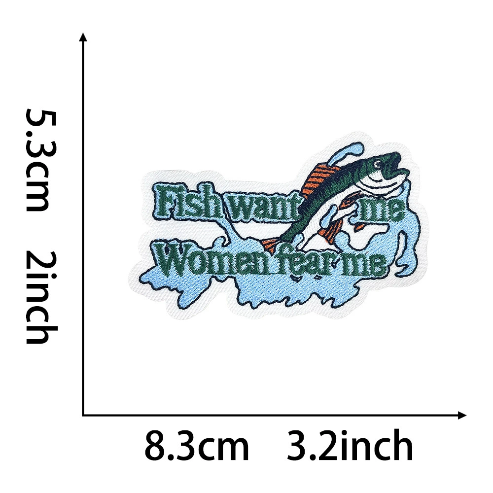 Embroidered Patch Set — Summer Beach & Surf Motifs, Assorted Designs, 6.3×5.1 cm