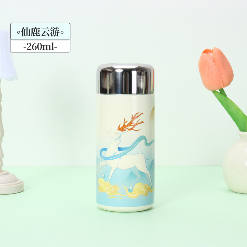 新款国潮316不锈钢保温杯女士水杯高档轻奢迷你焖茶杯便携口袋杯|undefined