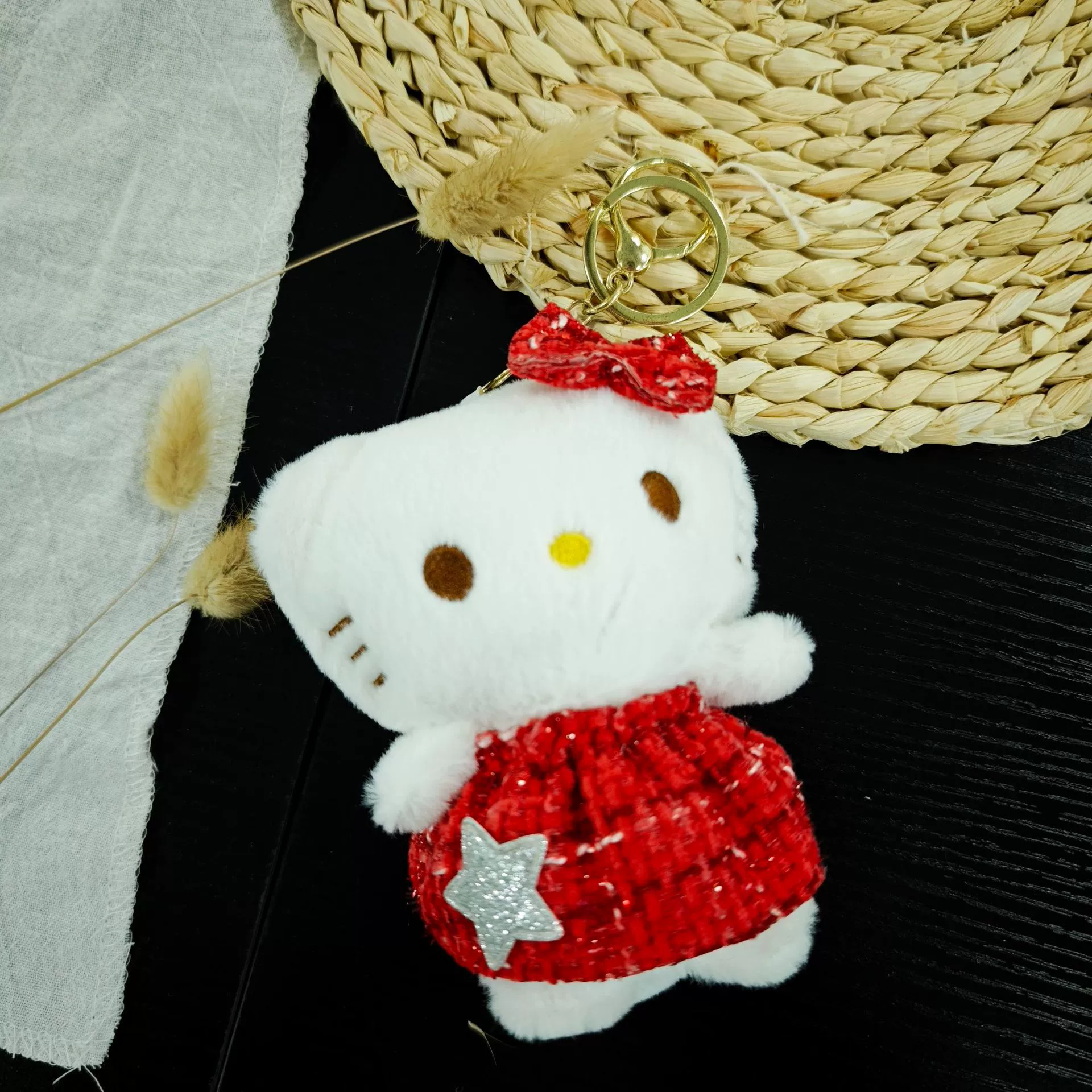 Плюшевая игрушка, подвеска, юбка, кукла с бантом, брелок