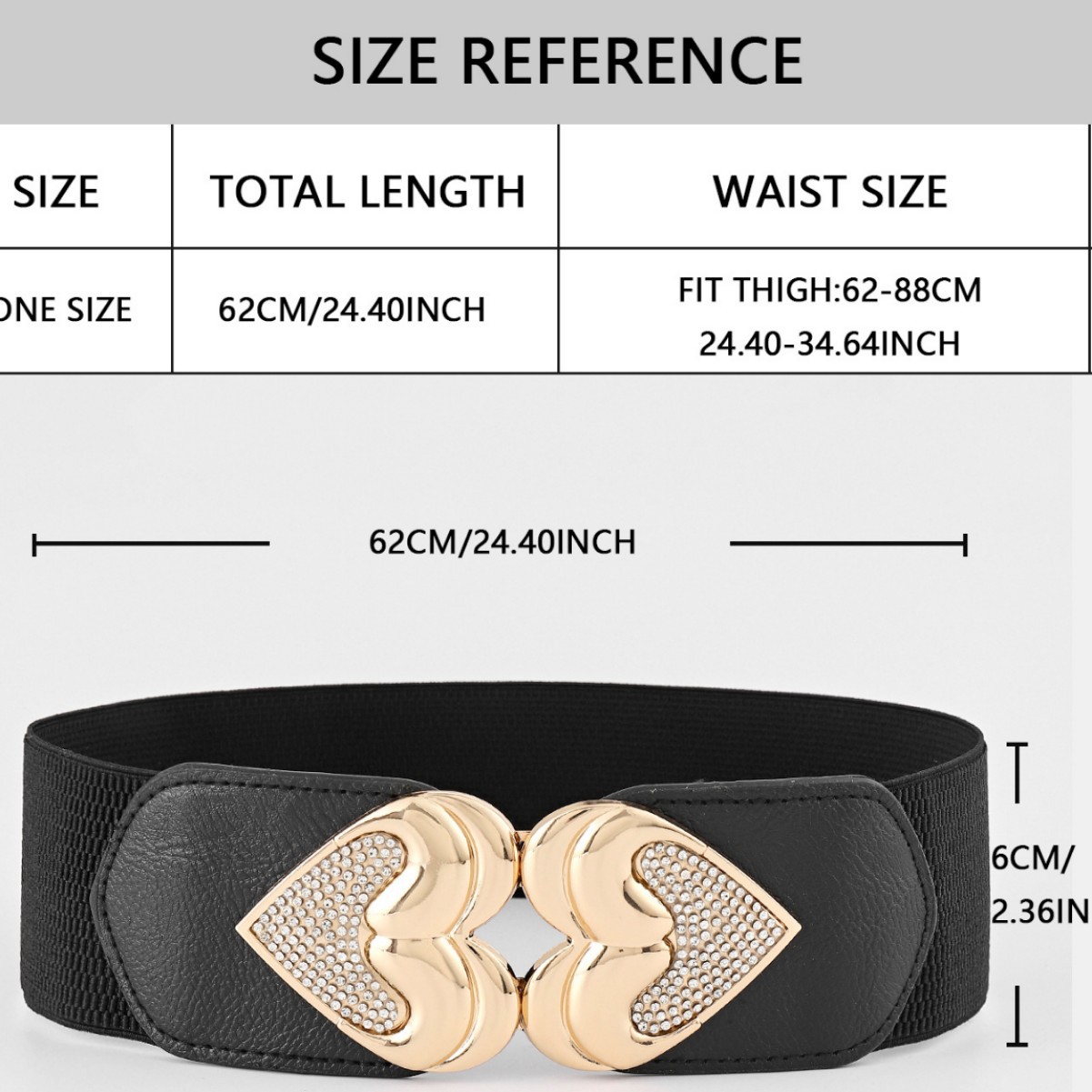 Großhandel Damen elastische breite Taille Dichtung, lässig elastische Mode dekorative Knopf Gürtel, Daunenjacke Kleid Gürtel_voghion.com