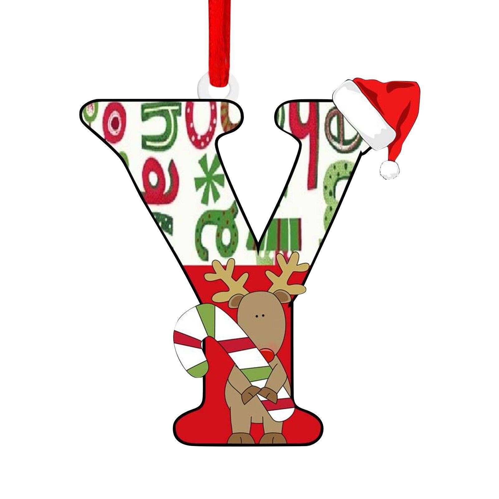 Nuevo alfabeto inglés creativo transfronterizo acrílico plano árbol de Navidad decorativo regalo de decoración de fiesta image 30