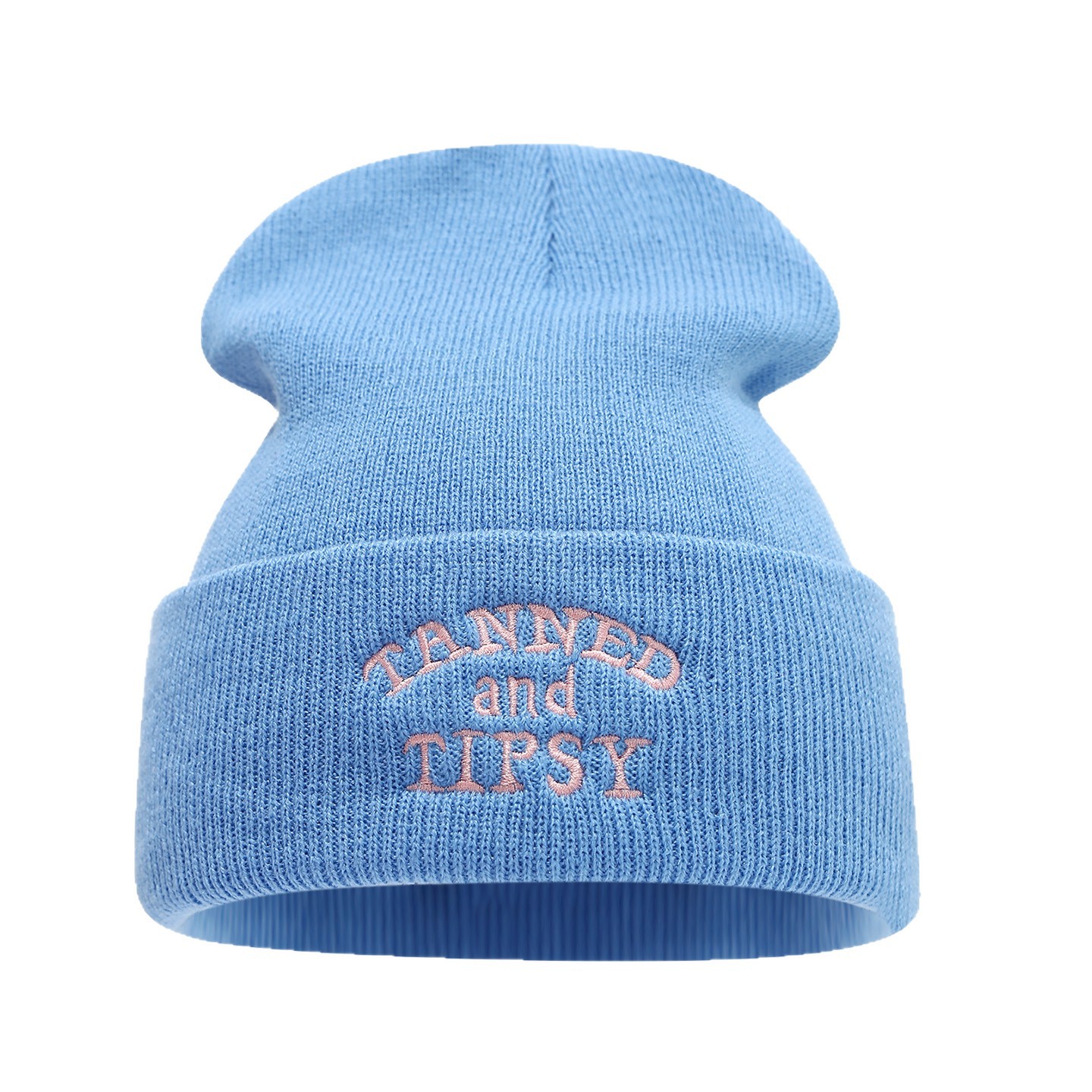 Otoño nuevo estilo simple letras bordadas sombrero de punto de moda europea y americana para hombres y mujeres callejera sombrero de lana caliente sombrero frío