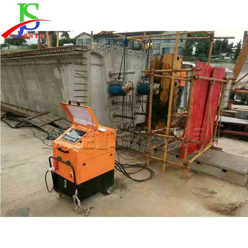 máquina de tensión automática de pre-capacidad de puente máquina de tensión de línea de acero de control numérico hidráulico máquina de tensión de sitio de construcción