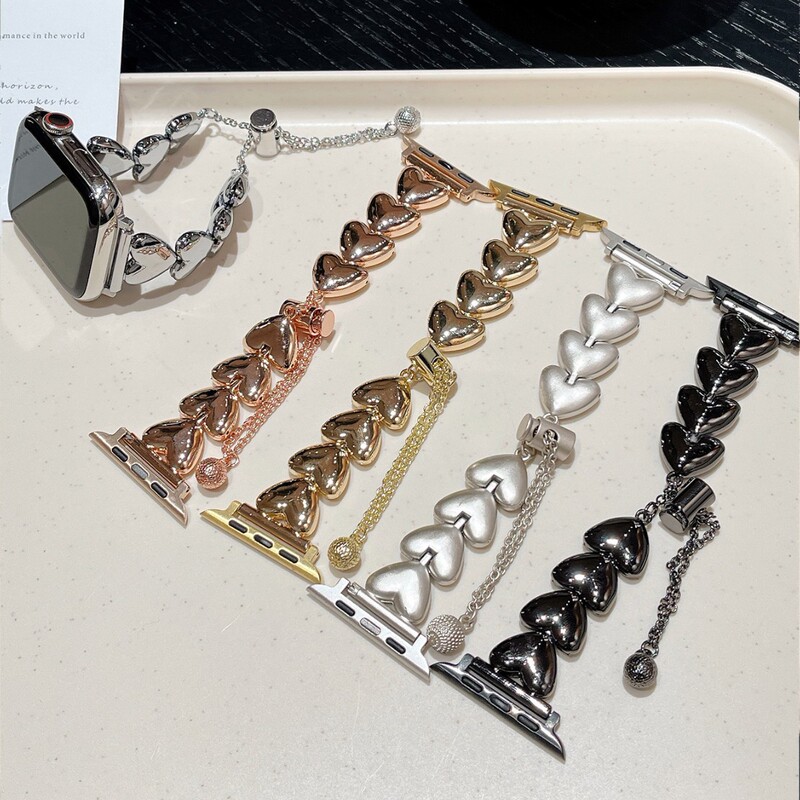 Love solid metal bracelet strap for applewatch apple watch iwatch S10 98 generation 765