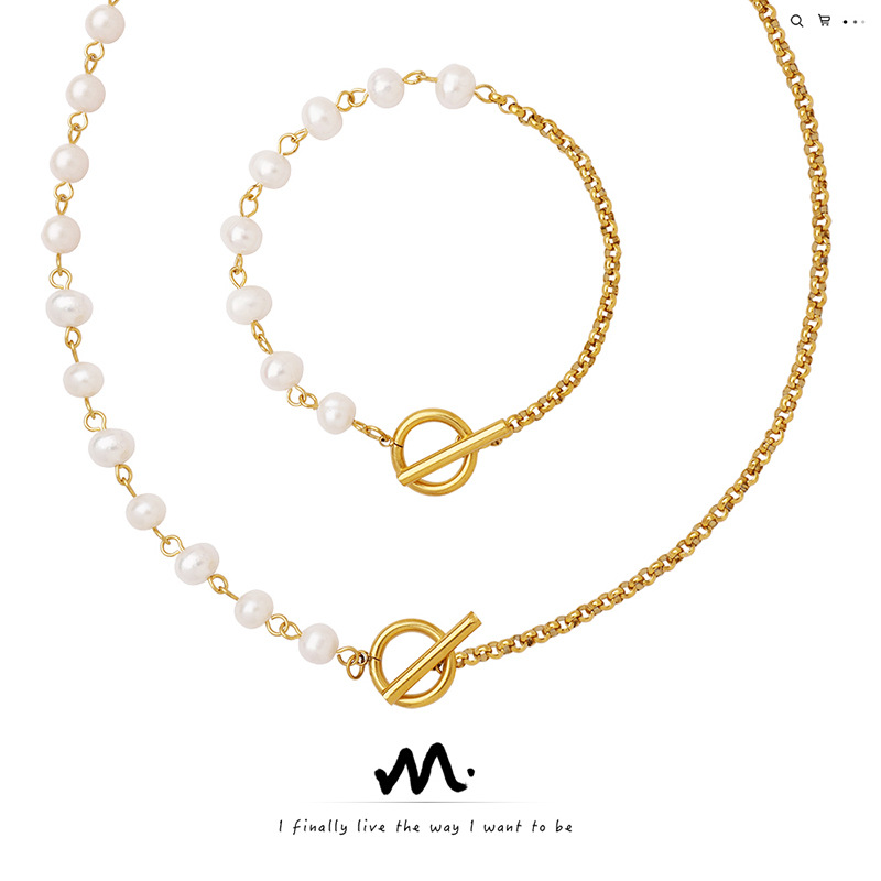 Retro brand fashionable bracelet from pearl