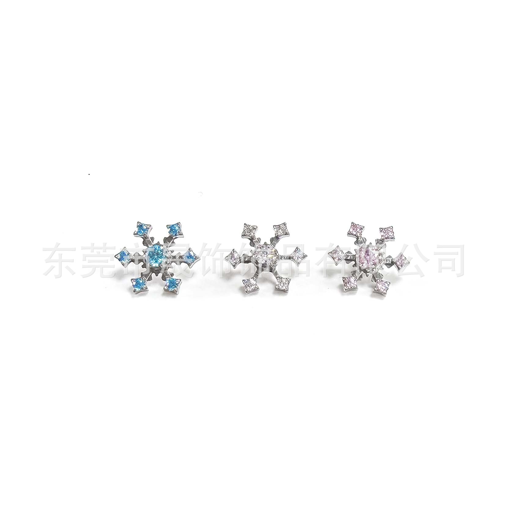 F136 Titanium 雪 Flower Studded 5A Cubic Zirconia Ear Stud Labret Stud G23 Implant Grade Titanium 人体 Piercing Jewelry Helix Cartilage Stud